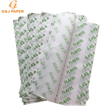 Custom Printing Grease-proof Paper for Burger/Chicken/Hot Dog Wrapping